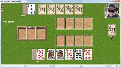 Spite & Malice game board